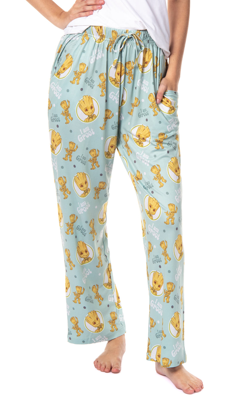 Marvel Comics Womens' I Am Groot Guardians Of The Galaxy Sleep Pajama Pants