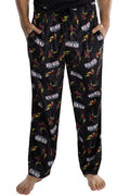 Marvel Men's Iron Man Retro Comic Allover Print Loungewear Pajama Pants