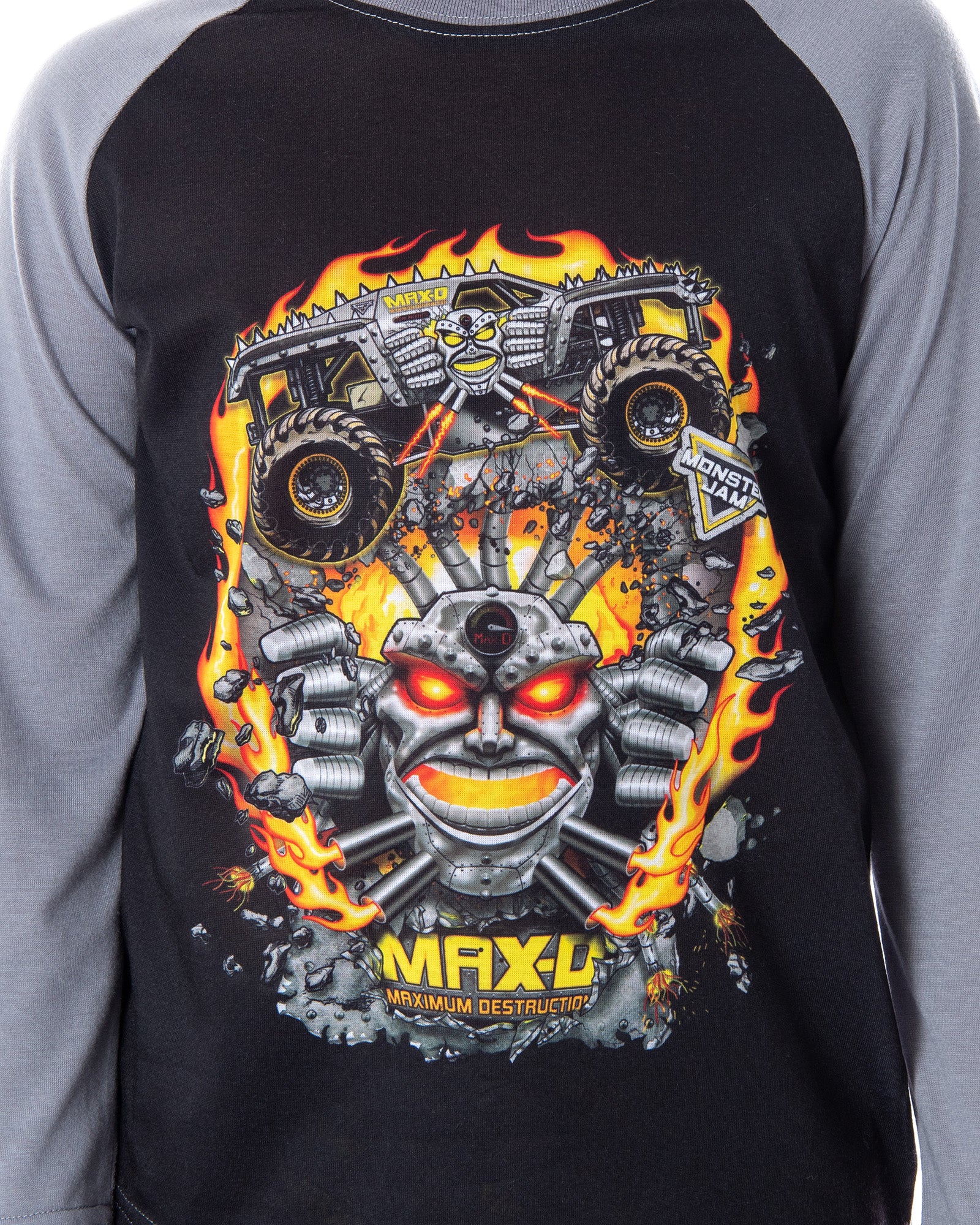 Monster Jam Trucks Boys' Maximum Destruction MAX-D 2 PC Pajama Sleep Set