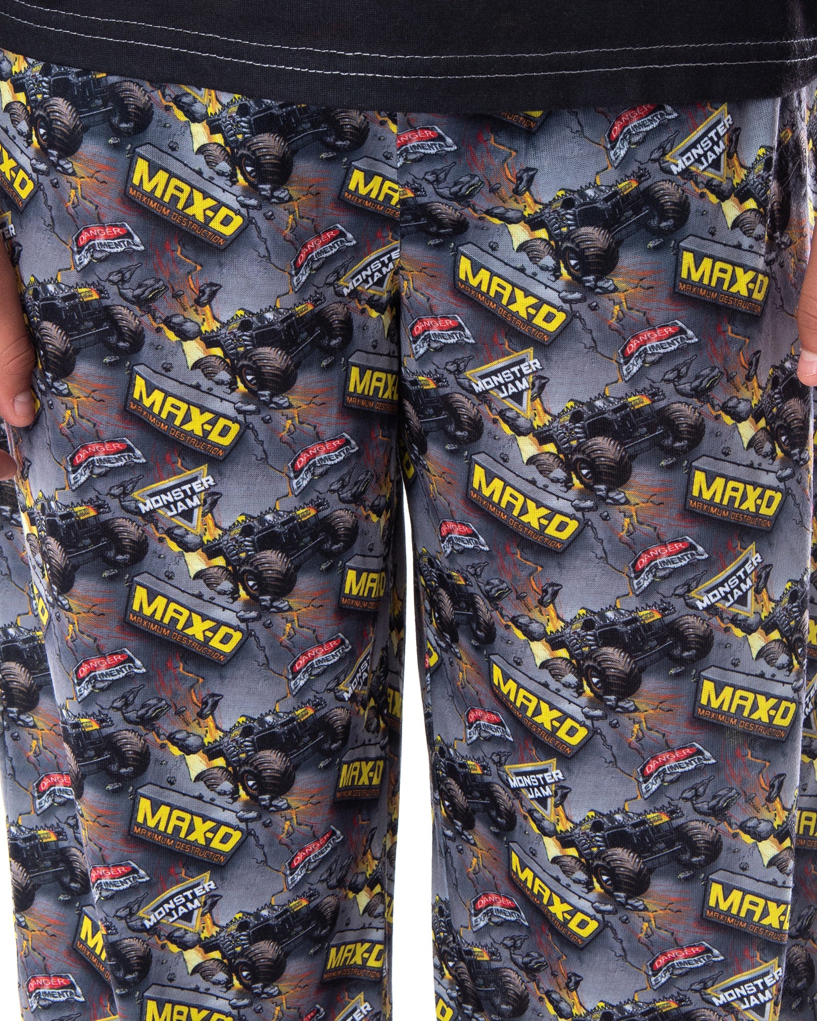 Monster Jam Trucks Boys' Maximum Destruction MAX-D 2 PC Pajama Sleep Set