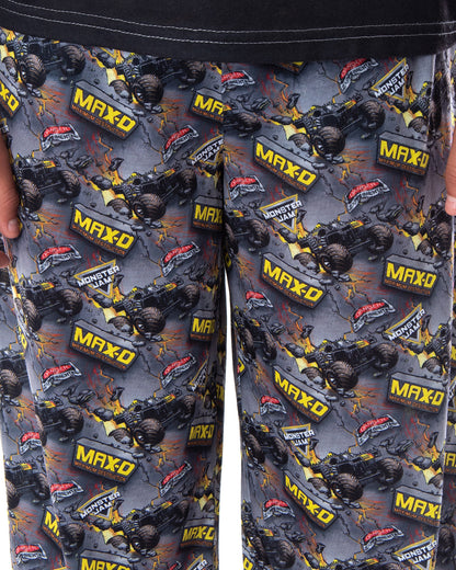 Monster Jam Trucks Boys' Maximum Destruction MAX-D 2 PC Pajama Sleep Set
