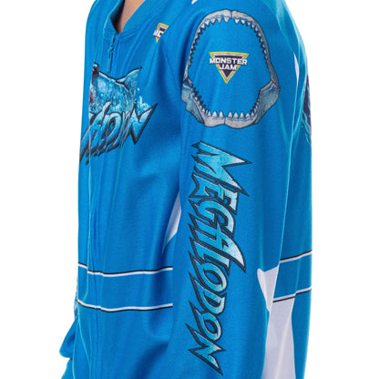 Monster Jam Pajamas Boy's Megalodon One Piece Footless Sleeper (4/5)