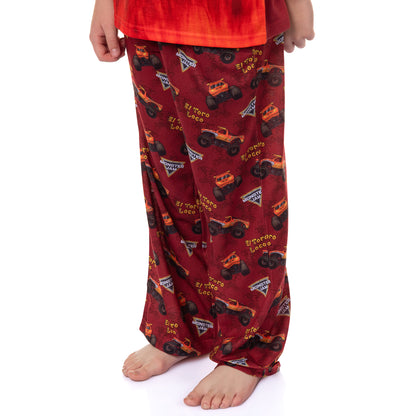 Monster Jam Pajamas Boys' El Toro Loco Short Sleeve and Pants Sleep Set (14/16)