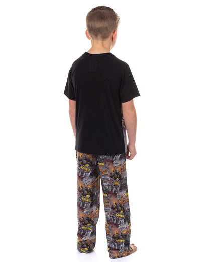 Monster Jam Pajamas Boys' Creator Of Chaos Short Sleeve and Pant Sleep Set (6/7)