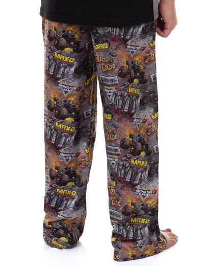 Monster Jam Pajamas Boys' Creator Of Chaos Short Sleeve and Pant Sleep Set (6/7)