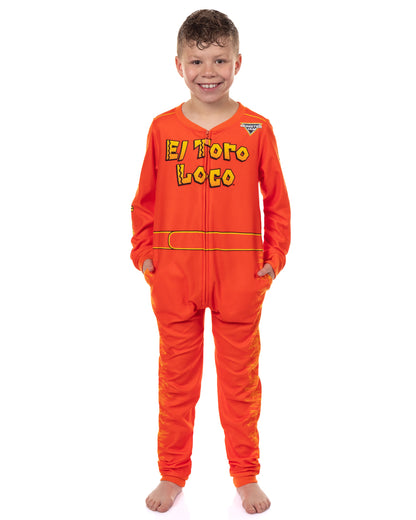 Monster Jam Pajamas Boys' El Toro Loco Union Suit Footless Sleeper (14/16)