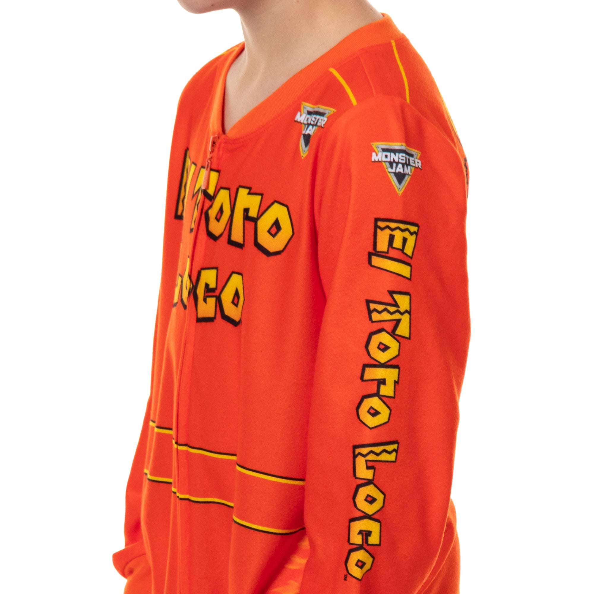 Monster Jam Pajamas Boys' El Toro Loco Union Suit Footless Sleeper (4/5)