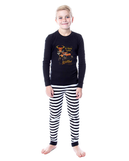 Monster Jam Pajamas Boy's El Toro Loco 2-Piece Tight Fit Pajama Set