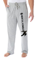 Mortal Kombat Men's Scorpion Character And MK Dragon Logo Loungewear Sweatpants Pajama Pants