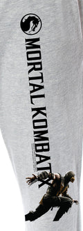 Mortal Kombat Men's Scorpion Character And MK Dragon Logo Loungewear Sweatpants Pajama Pants