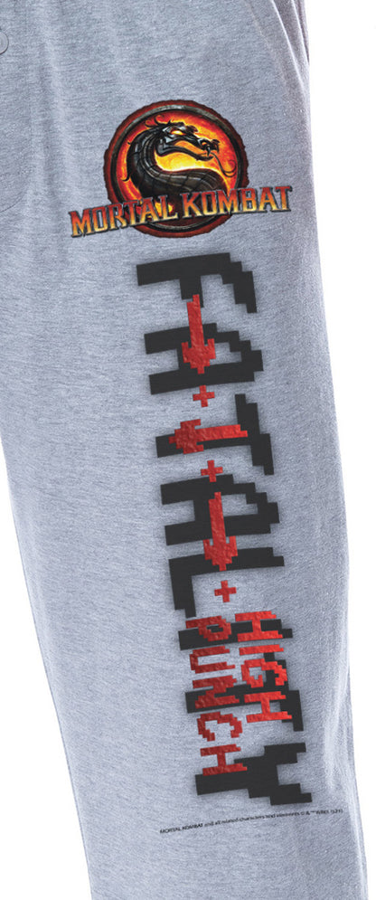 Mortal Kombat Mens' Fatality High Punch Arrows Sleep Pajama Pants