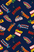 Marvel Comics Men's Avengers Iron Man Captian America Hulk Thor Spider-Man Logos Sleep Lounge Pajama Pants