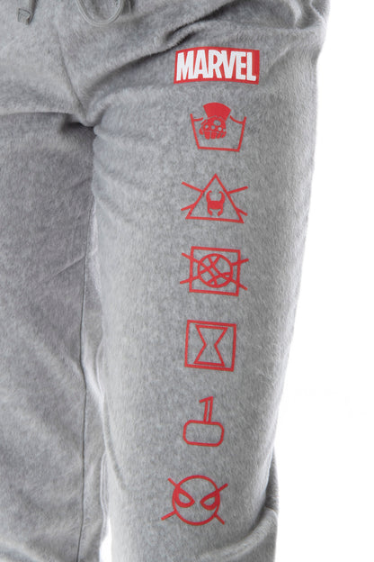 Marvel Comics Women's Juniors' Avengers Brick Logo Jogger Pajama Set
