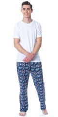 Marvel Mens' The Falcon Captain America Tossed Print Pajama Pants