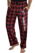Marvel Comics Men's Spider-Man Logo Plaid Lounge Pants Sleepwear Pajama Pants