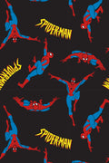 Marvel Comics Men's Spiderman Classic Comic Allover Print Loungewear Pajama Pants