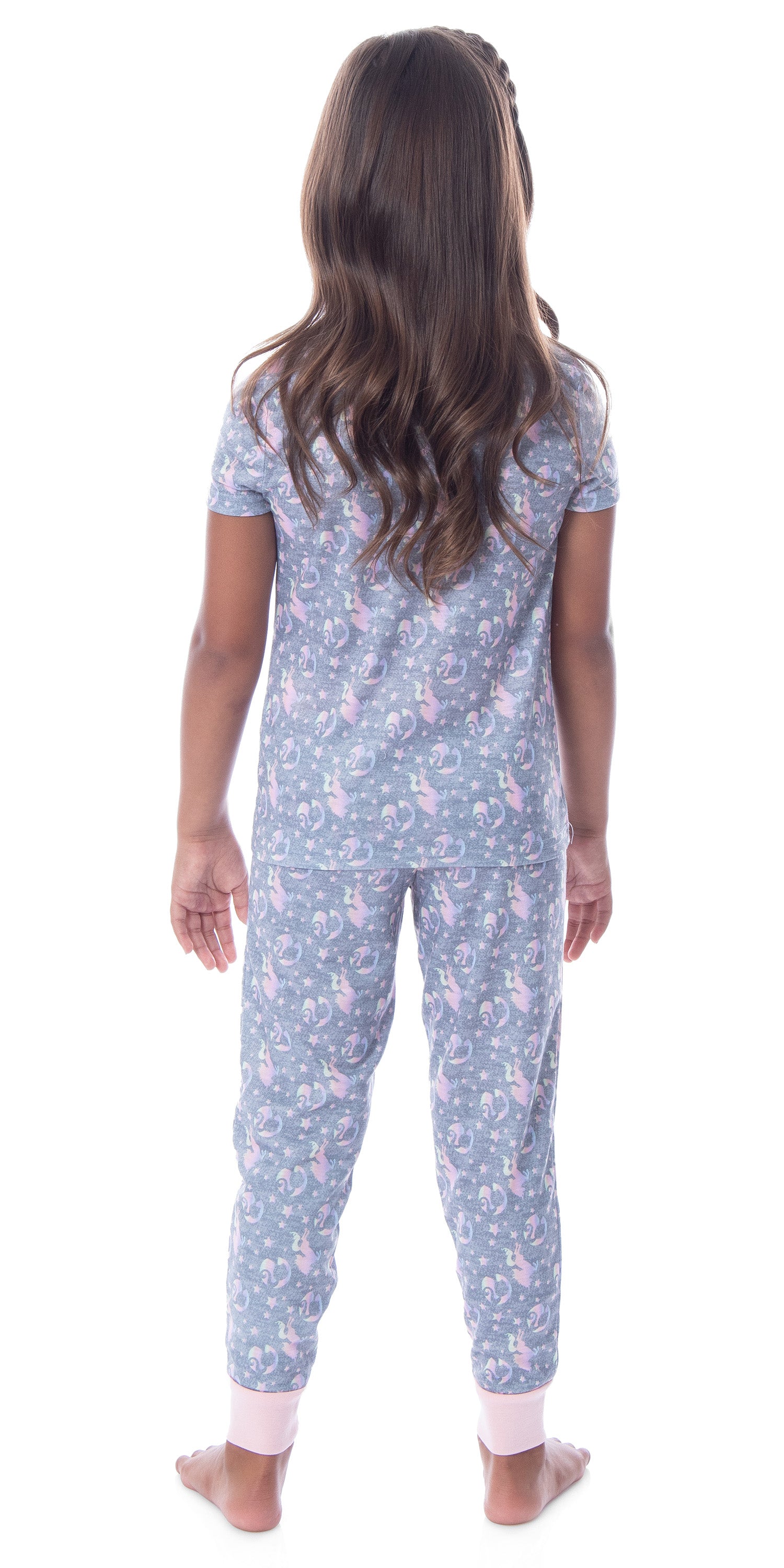 Barbie Girls' Unicorn Barbie Skipper Shirt And Pants Jogger Pajama Set