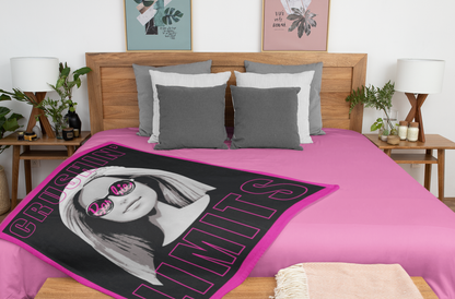 Barbie Crushin' Limits Super Soft And Cuddly Plush Fleece Throw Blanket 50" x 60" (127cm x152cm)