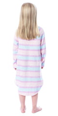 Mattel Barbie Girls' Raglan Kids Nightgown Pajama With Best Friend Unicorn