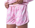 Mattel Womens' Barbie Classic Logo Sweater and Shorts Sleep Pajama Set