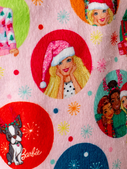 Barbie Girls' Christmas Santa Characters Tis The Season Sleep Pajama Set