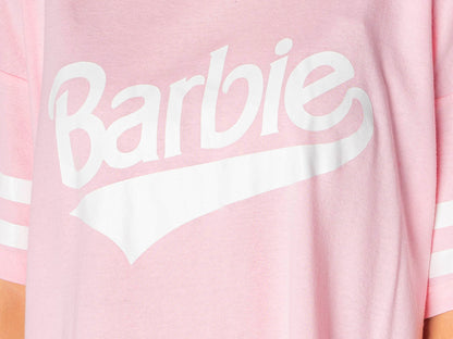 Barbie Womens Jersey Short Sleeve Nightgown Pajama Oversize Sleep Shirt