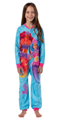 Barbie Girls' Mermaid Brooklyn and Malibu Footless Sleeper Pajama For Kids