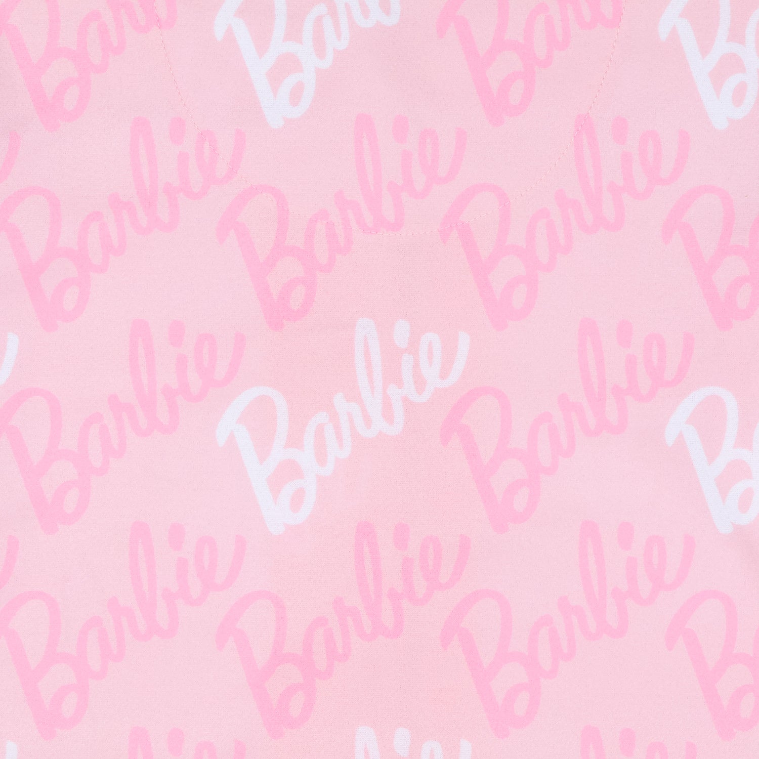 Barbie Pajamas Girl's Barbie Logo Button Front 2 Piece PJ Set