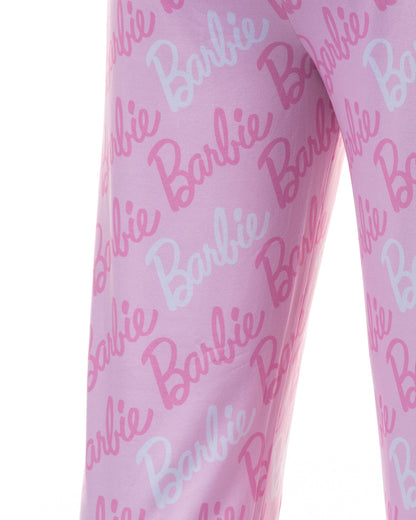 Barbie Pajamas All Over Logo Design Lounge Sleep Pants
