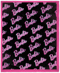 Barbie Dolls Barbie On Repeat Print Super Soft And Cuddly Plush Fleece Throw Blanket 50" x 60" (127cm x152cm)