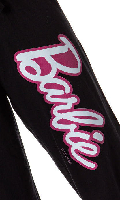 Mattel Womens' Classic Barbie Logo  Print Sleep Pajama Pants