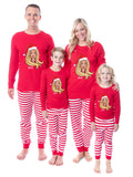 Barbie Family Christmas Logo Santa Unisex Sleep 2 Piece Pajama Set (Child, 8)