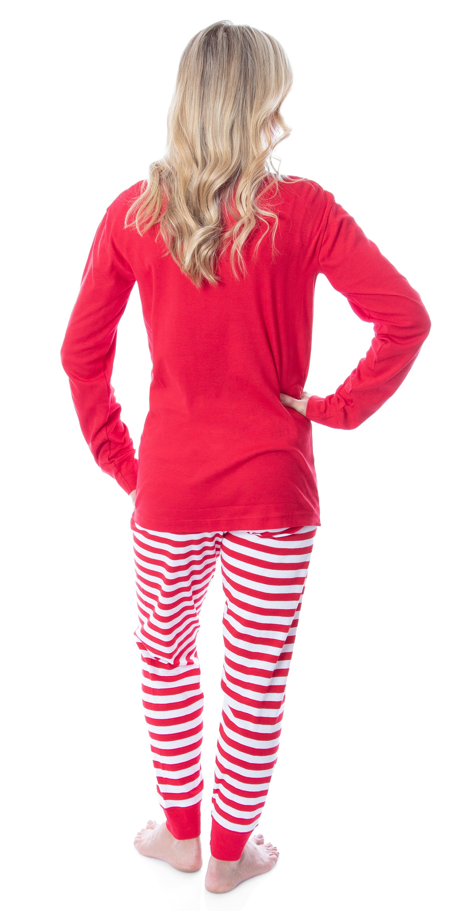 Barbie Family Christmas Logo Santa Unisex Sleep 2 Piece Pajama Set