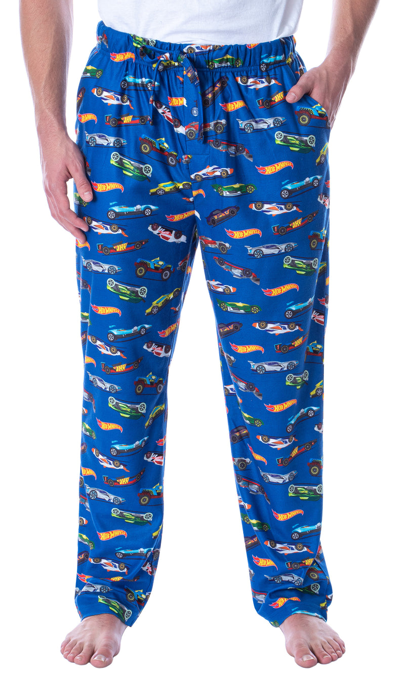 Hot Wheels Cars Adult Men's Allover Die-Cast Cars Print Loungewear Sleep Pajama Pants (XX-Large)