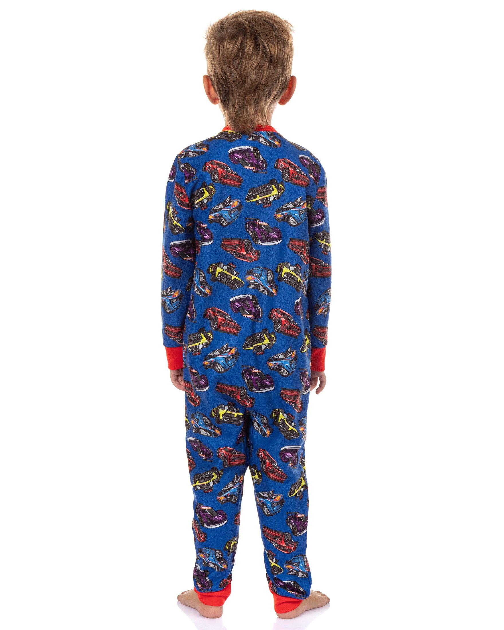 Hot Wheels Pajamas Toddler Boys' Cars Galore Soft Fleece Footless Sleeper PJ