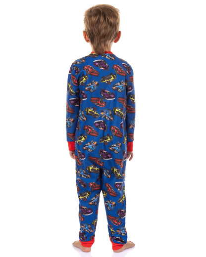 Hot Wheels Pajamas Toddler Boys' Cars Galore Soft Fleece Footless Sleeper PJ