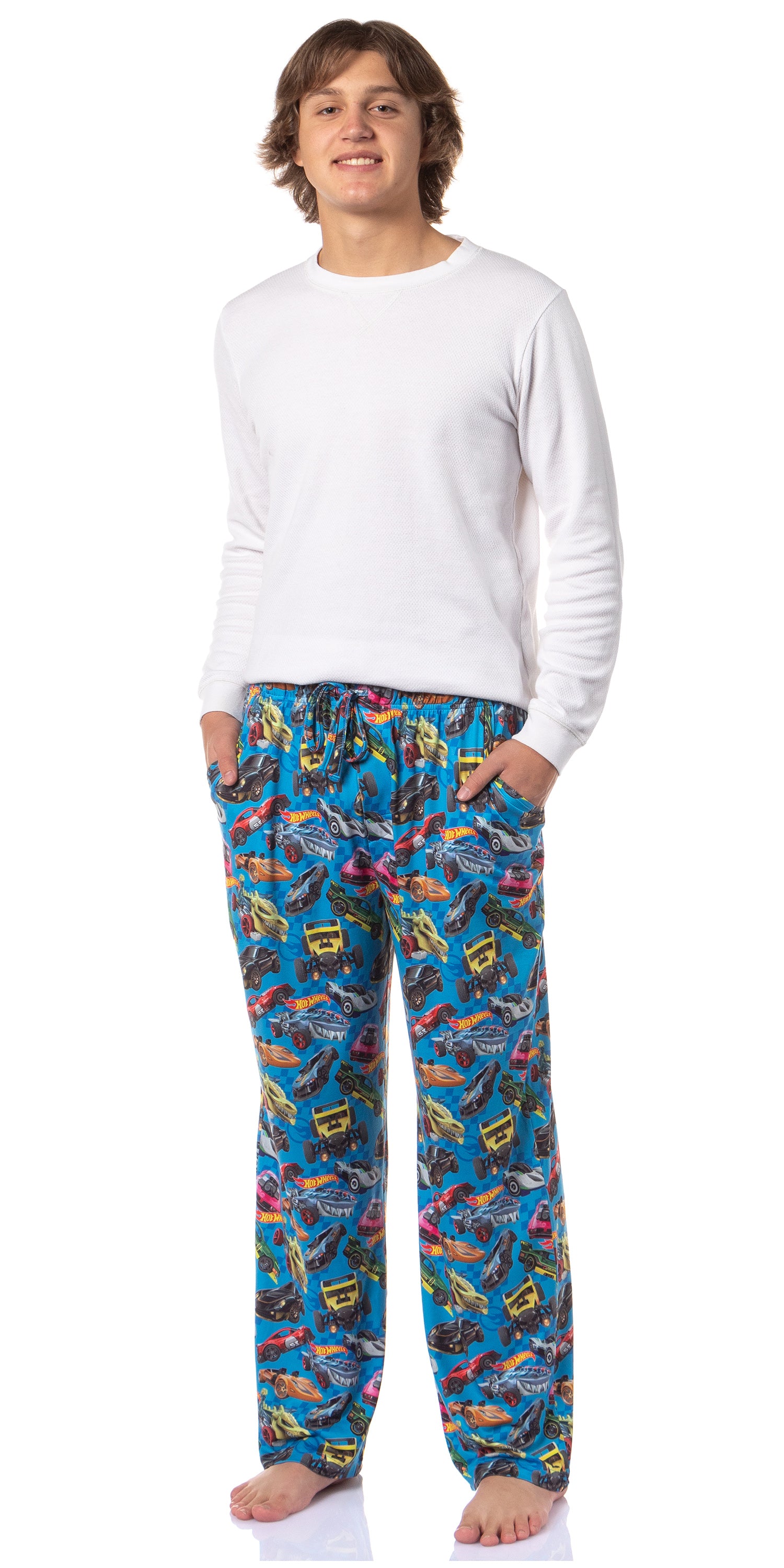 Hot Wheels Sleep Family Tossed Cars Print Pajama Pants