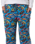 Hot Wheels Sleep Family Bone Shaker Sharkruiser Tossed Cars Print Pajama Pants