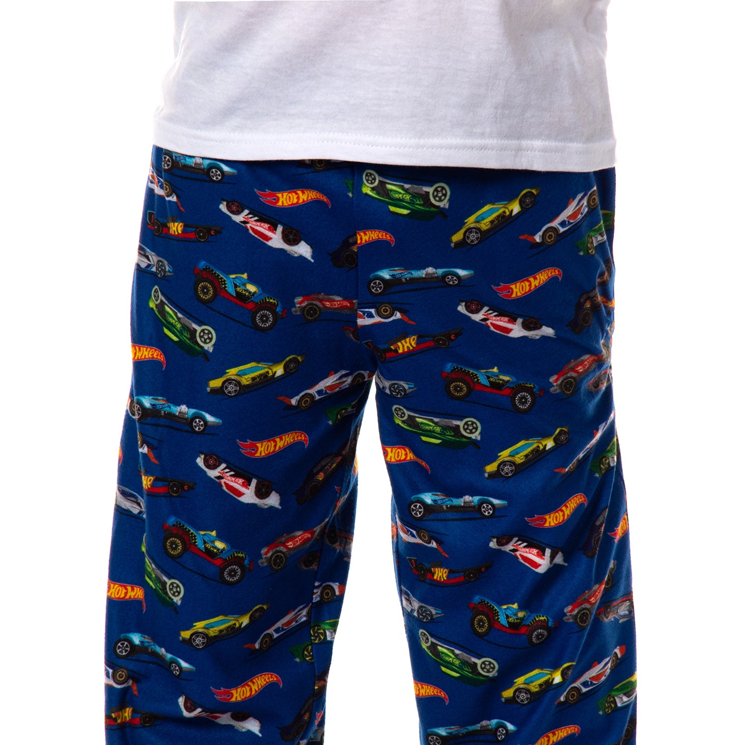 Hot Wheels Boys Pjs Die-Cast Cars All Over Print Lounge Pajama Pants