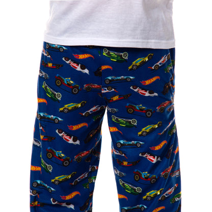 Hot Wheels Boys Pjs Die-Cast Cars All Over Print Lounge Pajama Pants