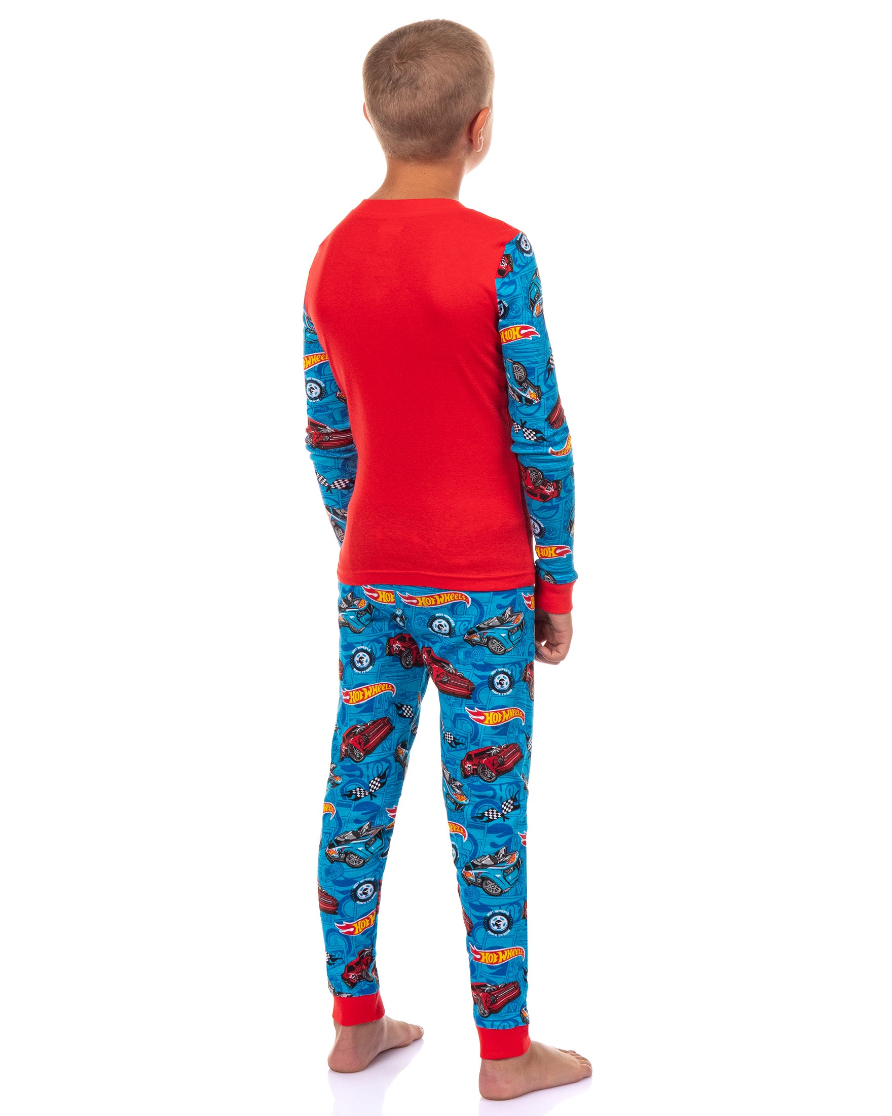 Hot Wheels Pajamas Boys' Turbo Charged Tight Fit 2-Piece Sleep Set