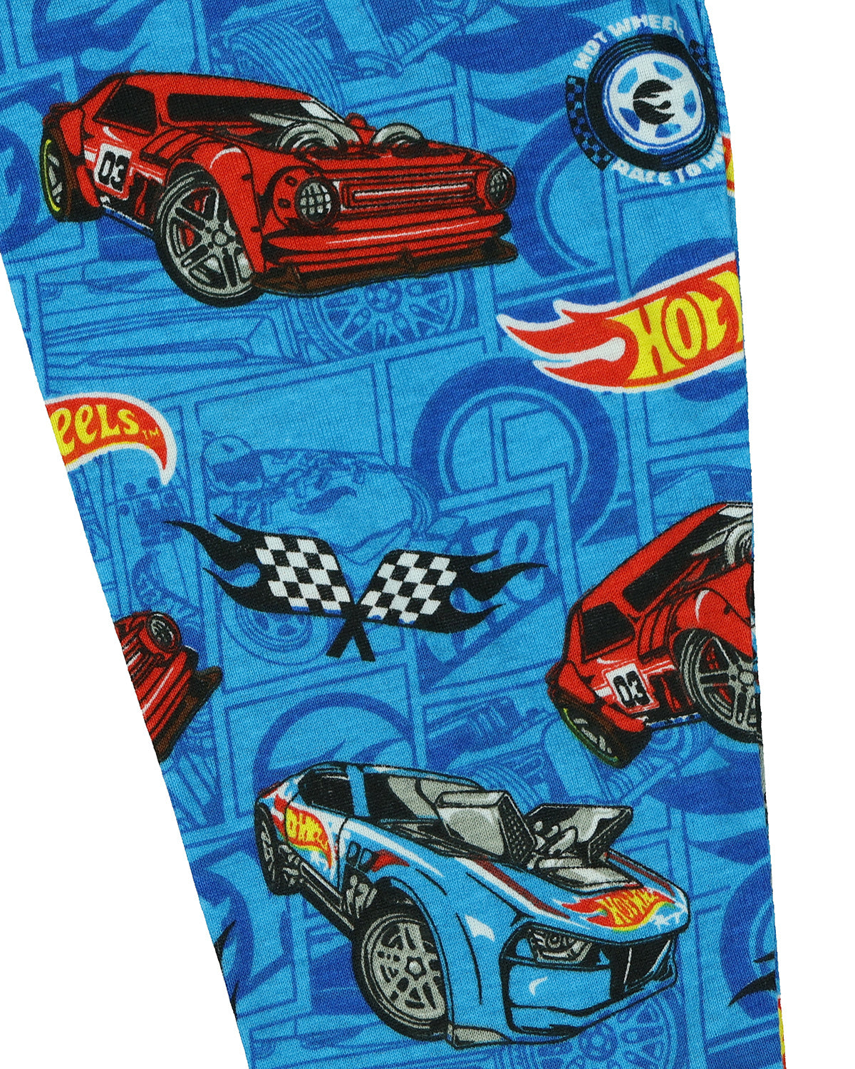 Hot Wheels Pajamas Toddler Boys' Turbo Charged Tight Fit 2-Piece Sleep Set