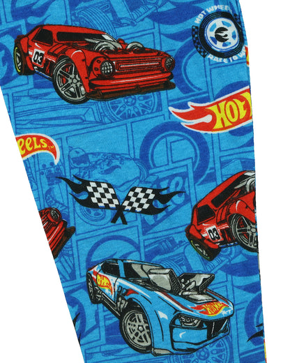 Hot Wheels Pajamas Toddler Boys' Turbo Charged Tight Fit 2-Piece Sleep Set
