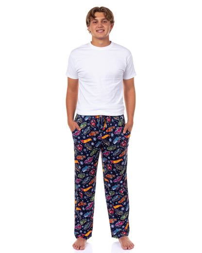 Hot Wheels Pajamas Men's Snowflakes and Cars Lounge Pajama Pants