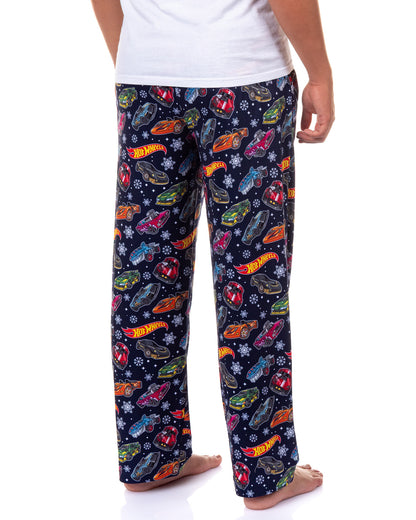 Hot Wheels Pajamas Men's Snowflakes and Cars Lounge Pajama Pants