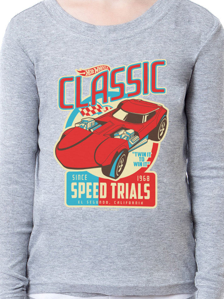 Hot Wheels Boys' Classic Speed Trials Car Child 2 Piece Sleep Pajama Set