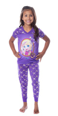 Polly Pocket Girls' Animated Series Heart Shirt Pants Jogger Pajama Set