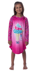 Polly Pocket Toys Girls' Tiny Is Mighty Pajama Nightgown Sleep Raglan