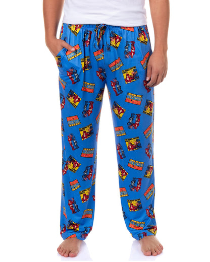 Rock Em Sock Em Pajamas Men's Robots Lounge Bottom Pj Pants