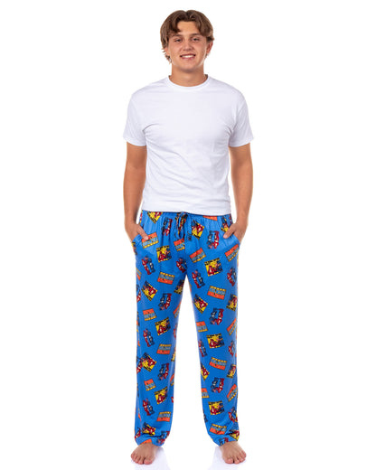 Rock Em Sock Em Pajamas Men's Robots Lounge Bottom Pj Pants